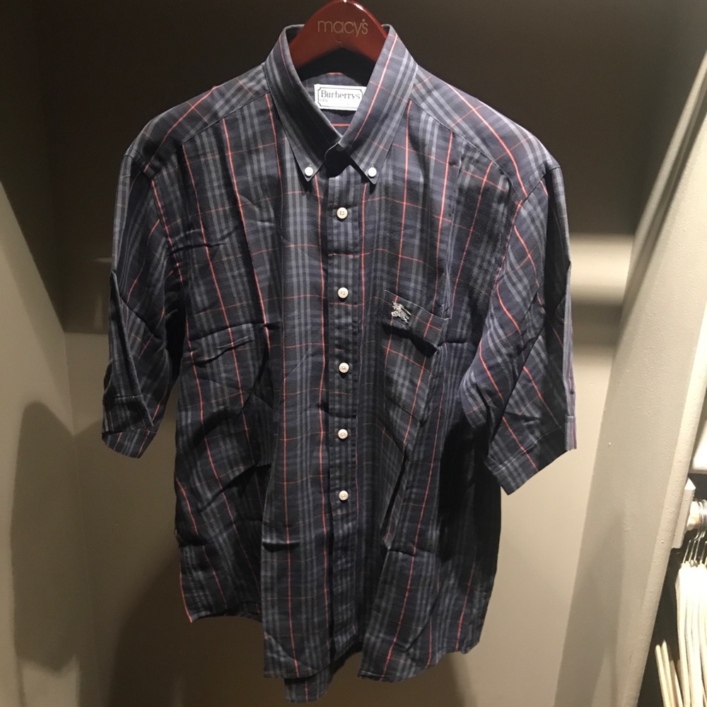 Burberry London XL Short Sleeve Button Up Shirt